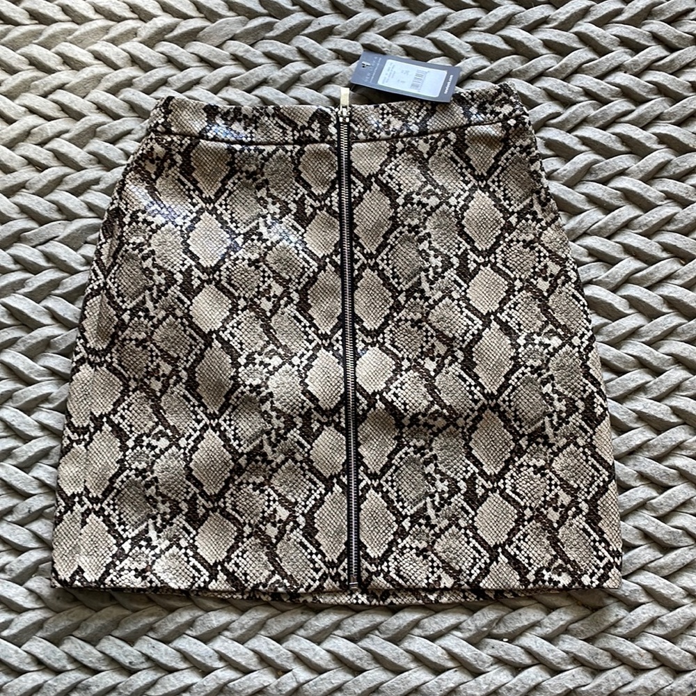 NWT - Snake Skin Mini Skirt